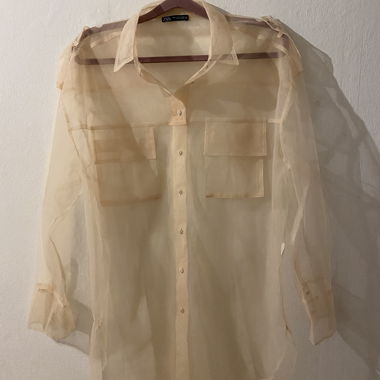 Transparentes Oversize Hemd