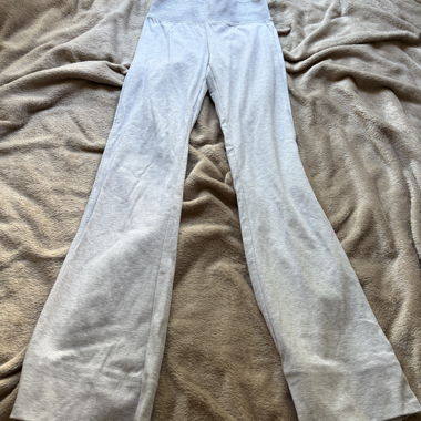 Bershka Grey Flared Trousers