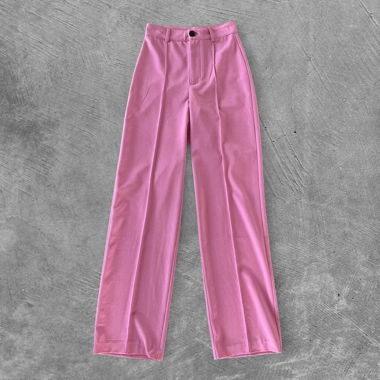 Pantalon en tissu rose de Pull&Bear