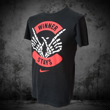 Nike T-Shirt Winner Stays Black Herren M