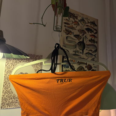 The Ragged Priest orange Bandeau Top