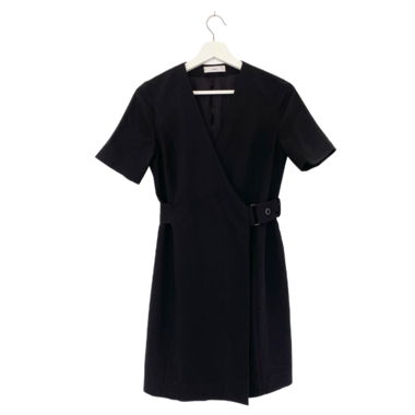 Wickelkleid in schwarz