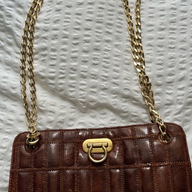 Vintage-Braune Handtasche
