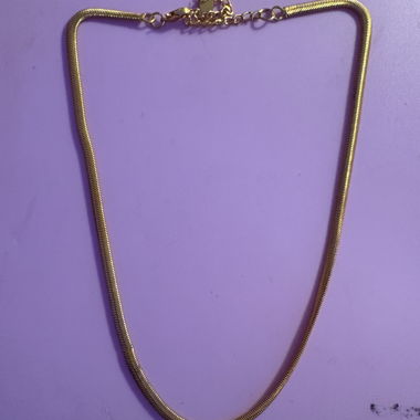 Collana a catena serpente tono oro