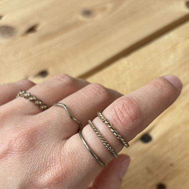 diverse goldige Ringe