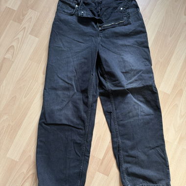 Pantalone jeans nero, baggy