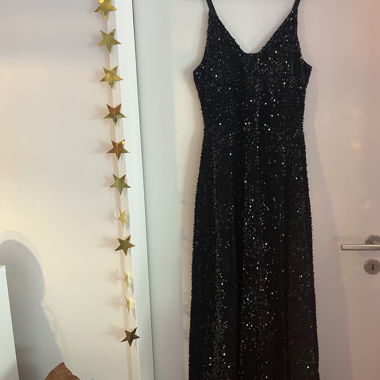 Black Sequin Dress Gr. L