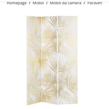 Paravento decorato