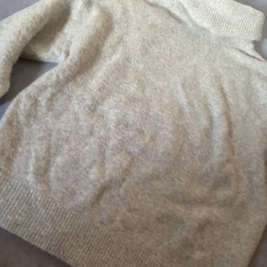 Pull col roulé gris XS