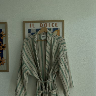 Veste Kimono Zara L 100% Coton