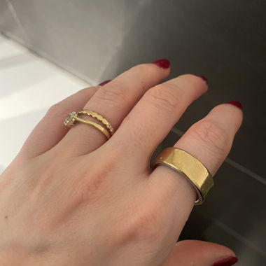 Oura Ring Gen4. Size 7 in gold