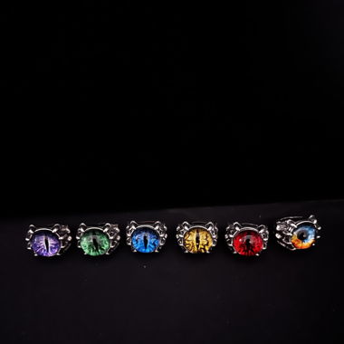 Ring-Set: Drachenauge Ringe – 6 Farben