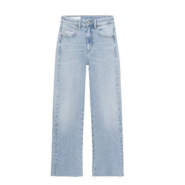 TRE CROPPED FLARE JEANS MIT HOHEM BUND
