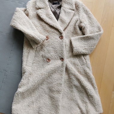 Cappotto Teddy Cinque in Beige Chiaro