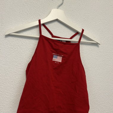 H&M Crop Top rouge