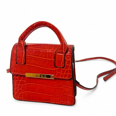Orange Mini-Handtasche