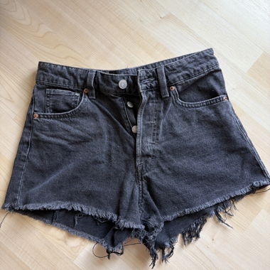Black Denim Shorts