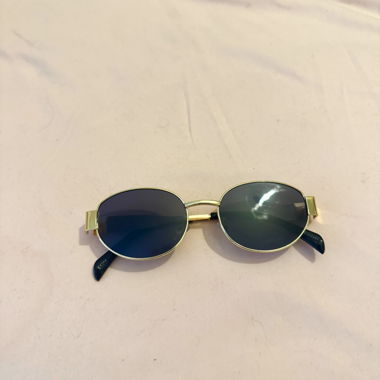 Oval Gold Sunglasses