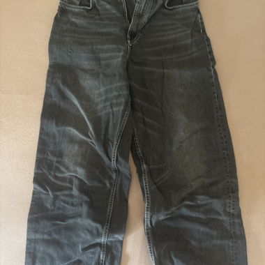 Schwarze Wide-Leg Jeans