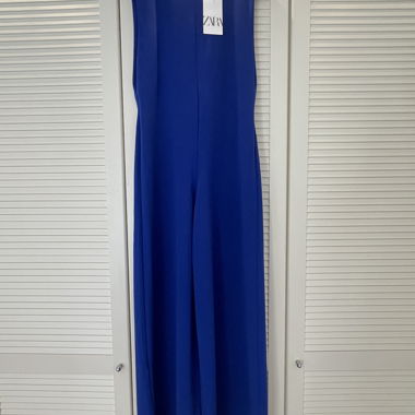 Salopette blu Zara senza maniche