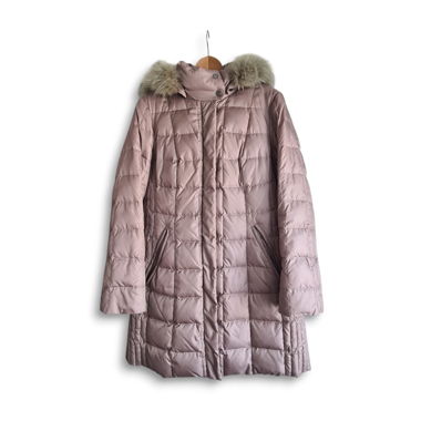 Manteau avec fourrure véritable amovible, T. 38