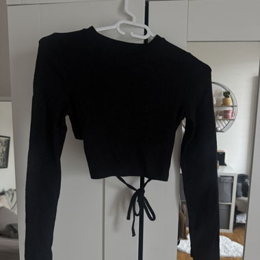 Pailletten-Crop-Top