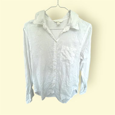 White Linen Shirt Women from H&M