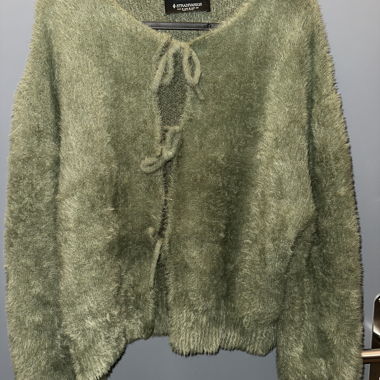 Cardigan verde Stradivarius M