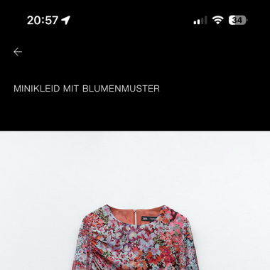 Minikleid mit Blumenmuster