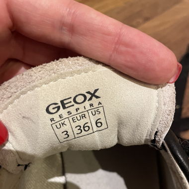 Leather sneakers trainers Geox Respira leder