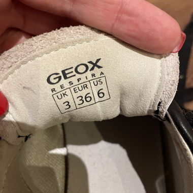 Leather sneakers trainers Geox Respira leder