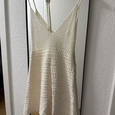 White Crocheted Summer Dress