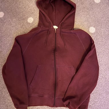 Giacca con cappuccio bordeaux