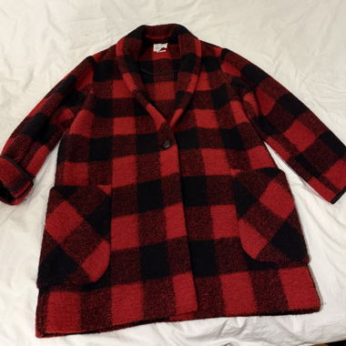 Manteau Isabel Marant Étoile à carreaux rouges, EU 38