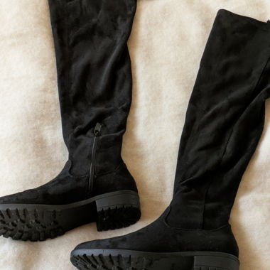 Bottes à hauteur genou noirs