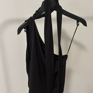 Top with mini scarf