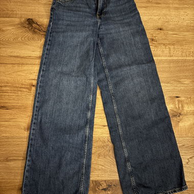 Jeans wide leg blu
