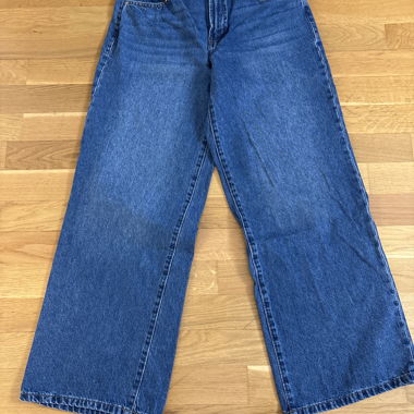 Wide Blue Jeans