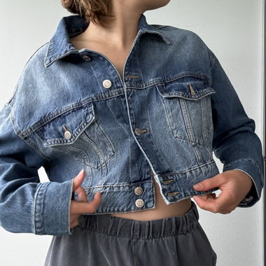 Veste en jean courte