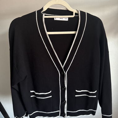 Cardigan Noir et Blanc
