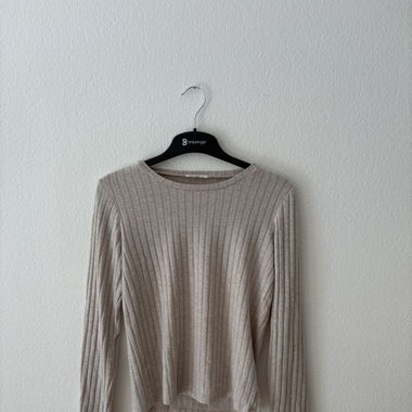 Creme Strickpullover