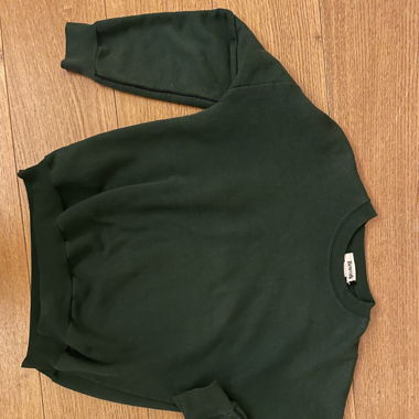 Green rework sweater