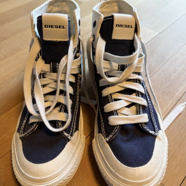 Diesel High-Top Sneakers Blue Size 38