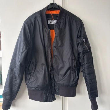 Urban Classics black bomber jacket S