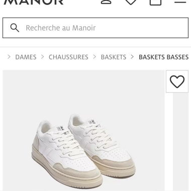 Baskets basses blanches Zèta 