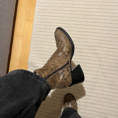 Bottes en cuir vintage