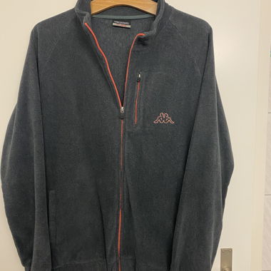 Kappa grey fleece jacket with zipper