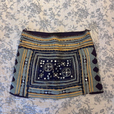 Jupe courte Zara brodée