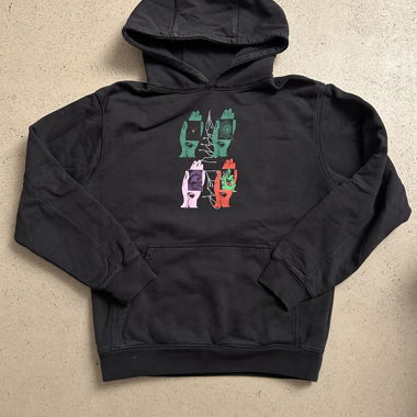 Veste à capuche de skateur noire