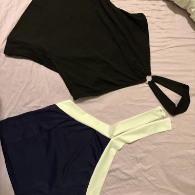 2er-Set Trägerloses Top